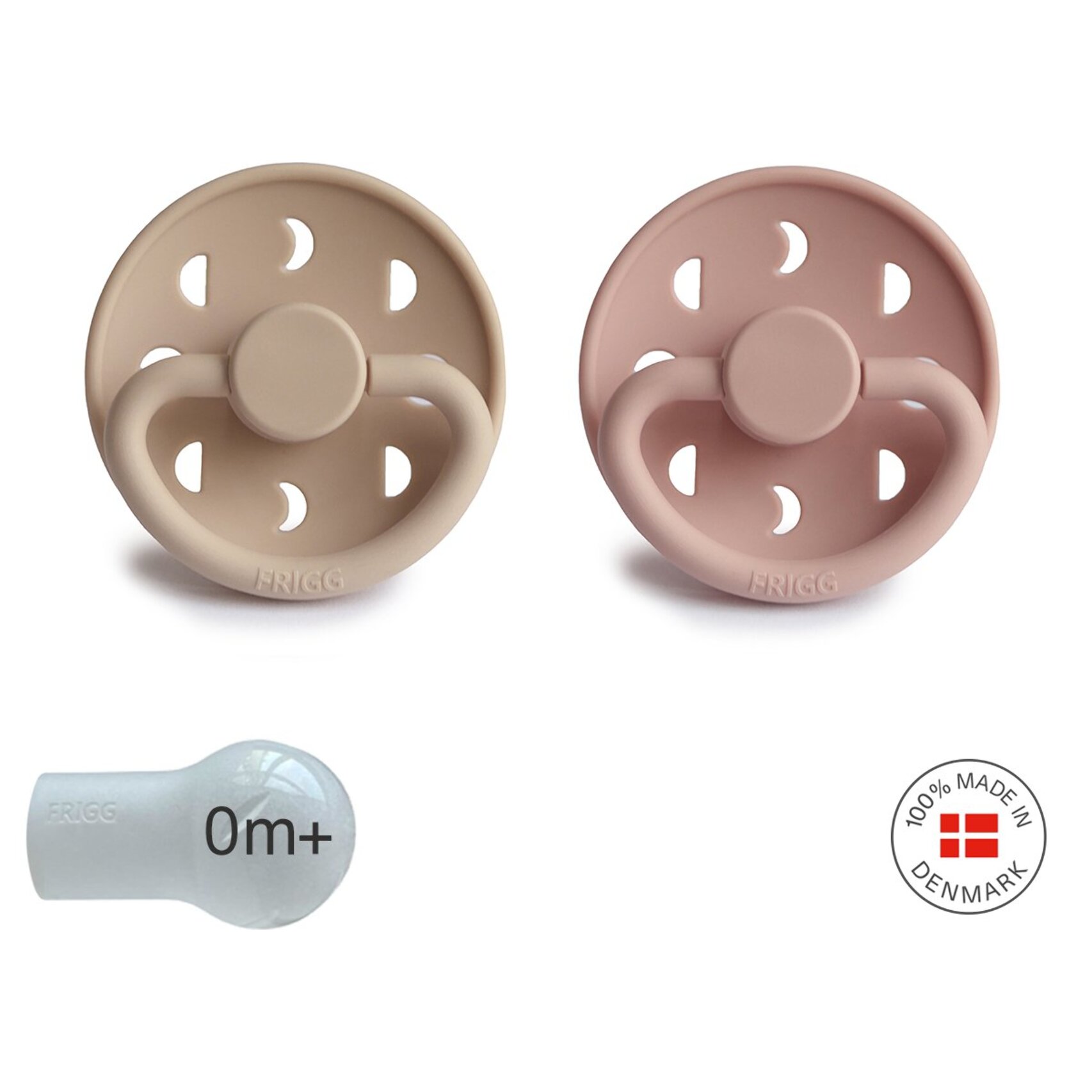 Frigg Pack 2 Chupetes Block Silicona Moon Phase