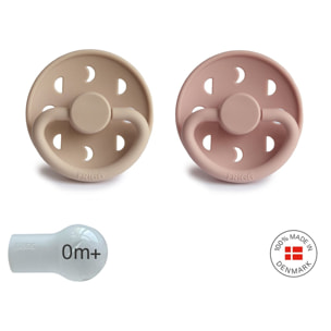 Frigg Pack 2 Chupetes Block Silicona Moon Phase