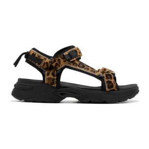 Sandalia Mujer  Flame Tiras Leopardo