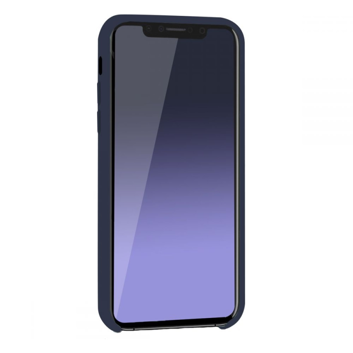 Coque iPhone 11 Pro silicone liquide Bleu Marine