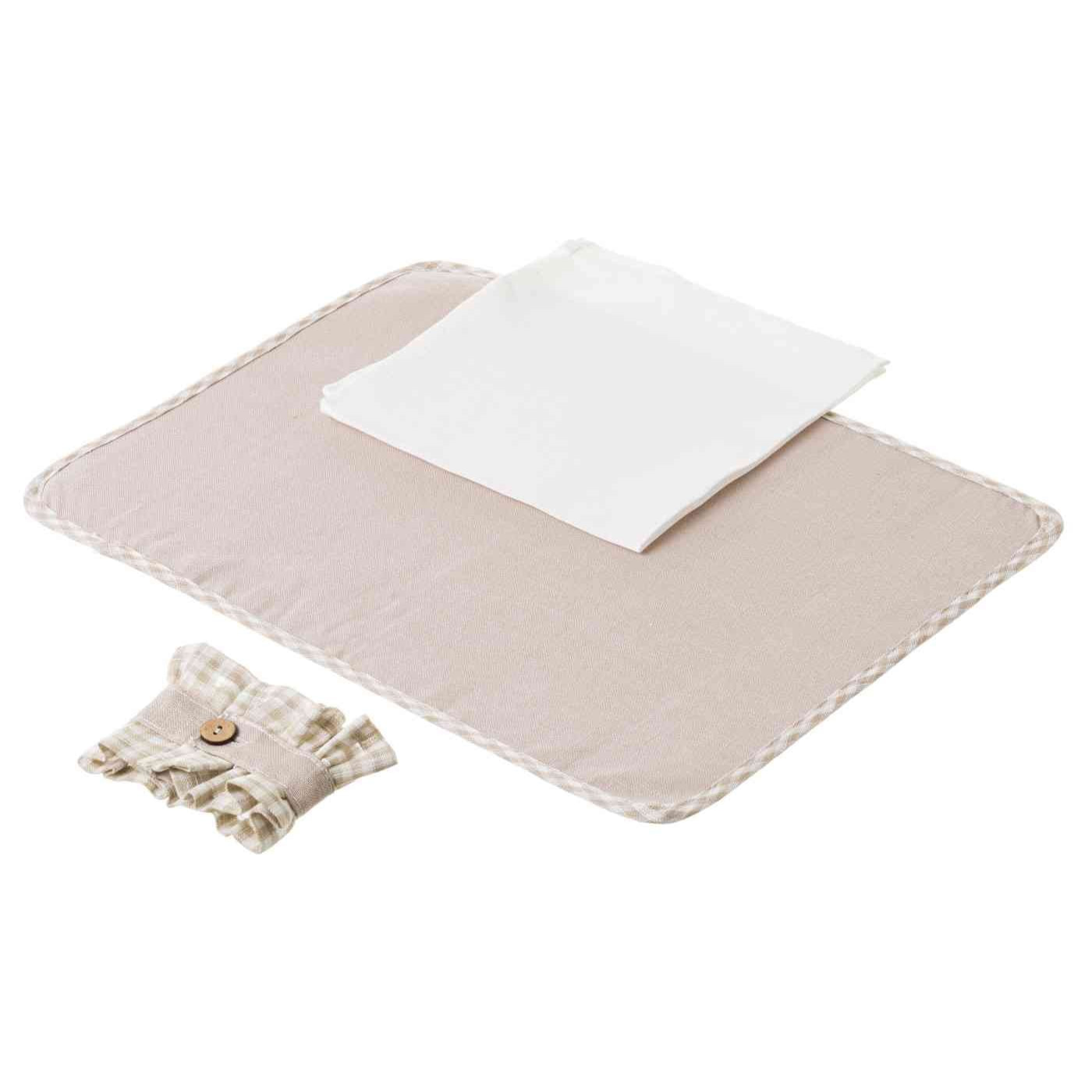 Set de table et serviette orla beige