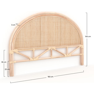Tête de lit en rotin naturel 160 cm - Madya