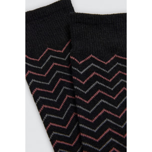 Confezione da 3 calzini di lana stampati in colori