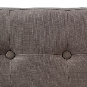 Pouf pliant double "Lysandre" gris