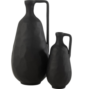 J-Line vase Goa - aluminium - noir - large