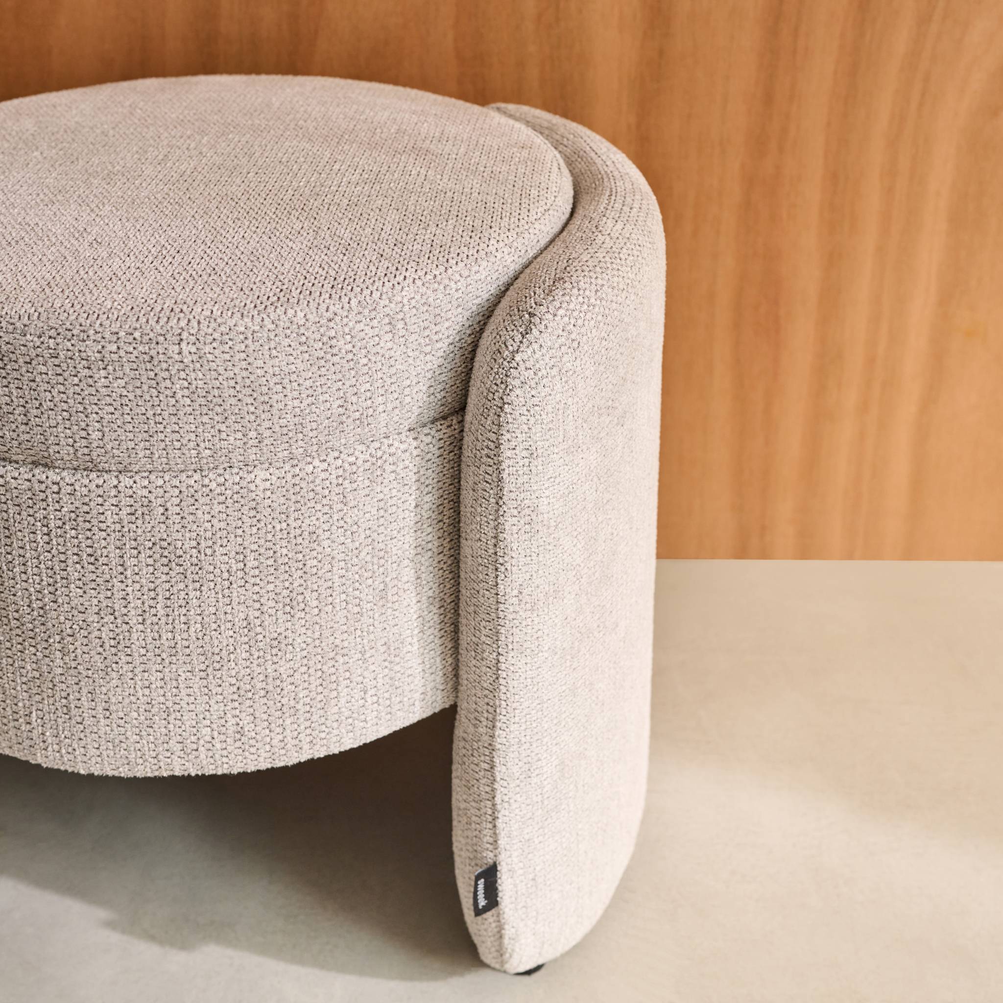 Tabouret coffre contemporain tissu KALO