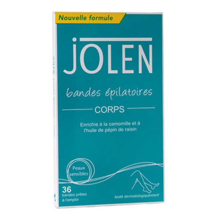 Bandes Épilatoires Corps - 36 Doubles Bandes