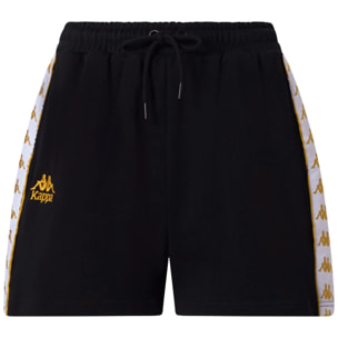Kappa - Pantalones cortos Mujer Negro - 222 Banda Ivissa