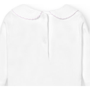 Body bebé manga larga cuello polo piqué