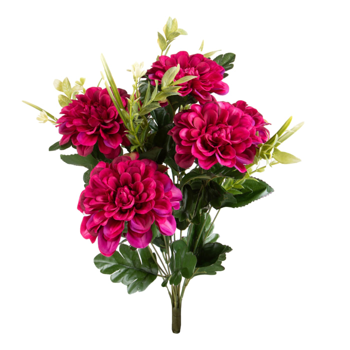 Bouquet Dalie - Pezzi 3 - 16X50X16cm - Colore: Rosa - Bianchi Dino -