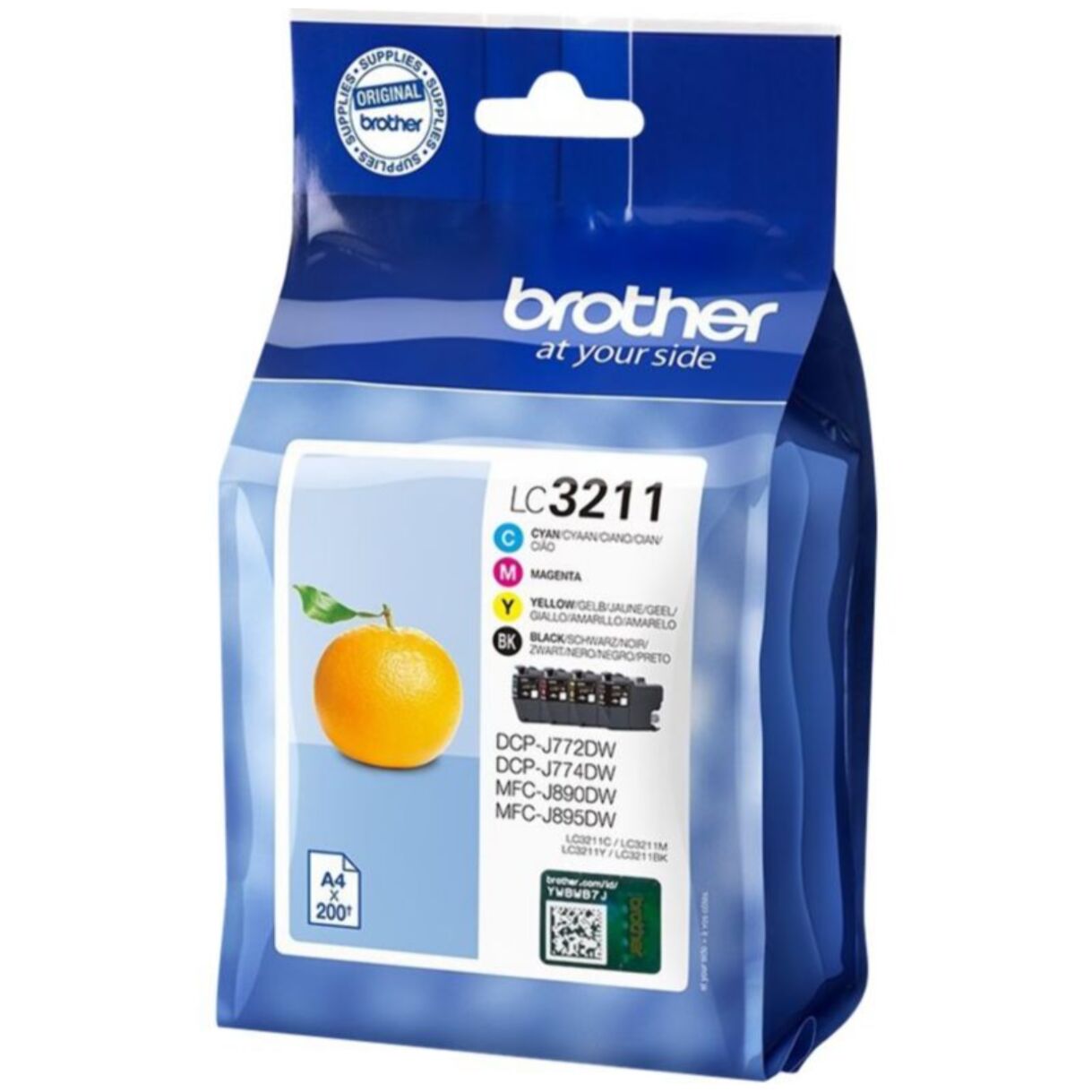 Cartouche d'encre BROTHER Pack Multipack 4 Originales LC3211 (Noir + 3 Couleurs) - LC3211VAL