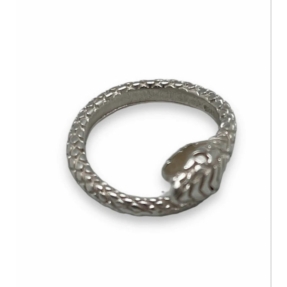 Anillo serpiente Indi en plata chapado T15