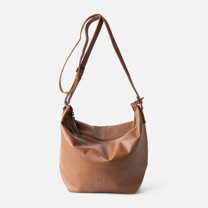 Bandolera BIBA Utah Cream Out de piel