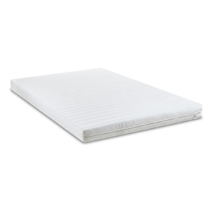 Ensemble Matelas Egio & Sommier Kit15, 12 cm, Latex Synthétique, Soutien Ferme, Déhoussable, Technologie Tri-Lattes