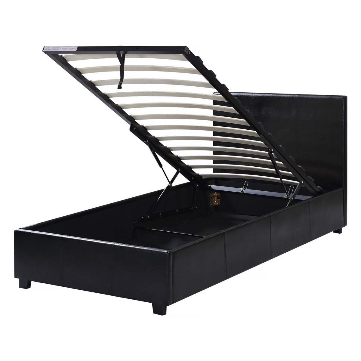 Lit avec coffre "Carla" - 90 x 190 cm - Noir