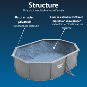 Bestway Piscine acier hors sol Ovale Hydrium 500 x 366 x 122 cm