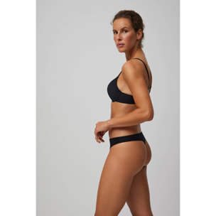 Perizoma basico in cotone nero