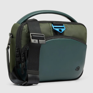 Piquadro Tracolla porta iPad®mini in tessuto riciclato e materiale bio-based con protezione RFID