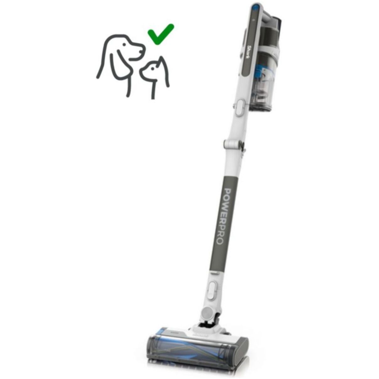 Aspirateur balai SHARK IZ380EUT PowerPro Pet avec brosse motorisée pour poils d’animaux