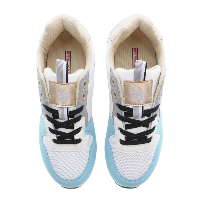 Sneakers U.S. Polo Assn White-Light Blue