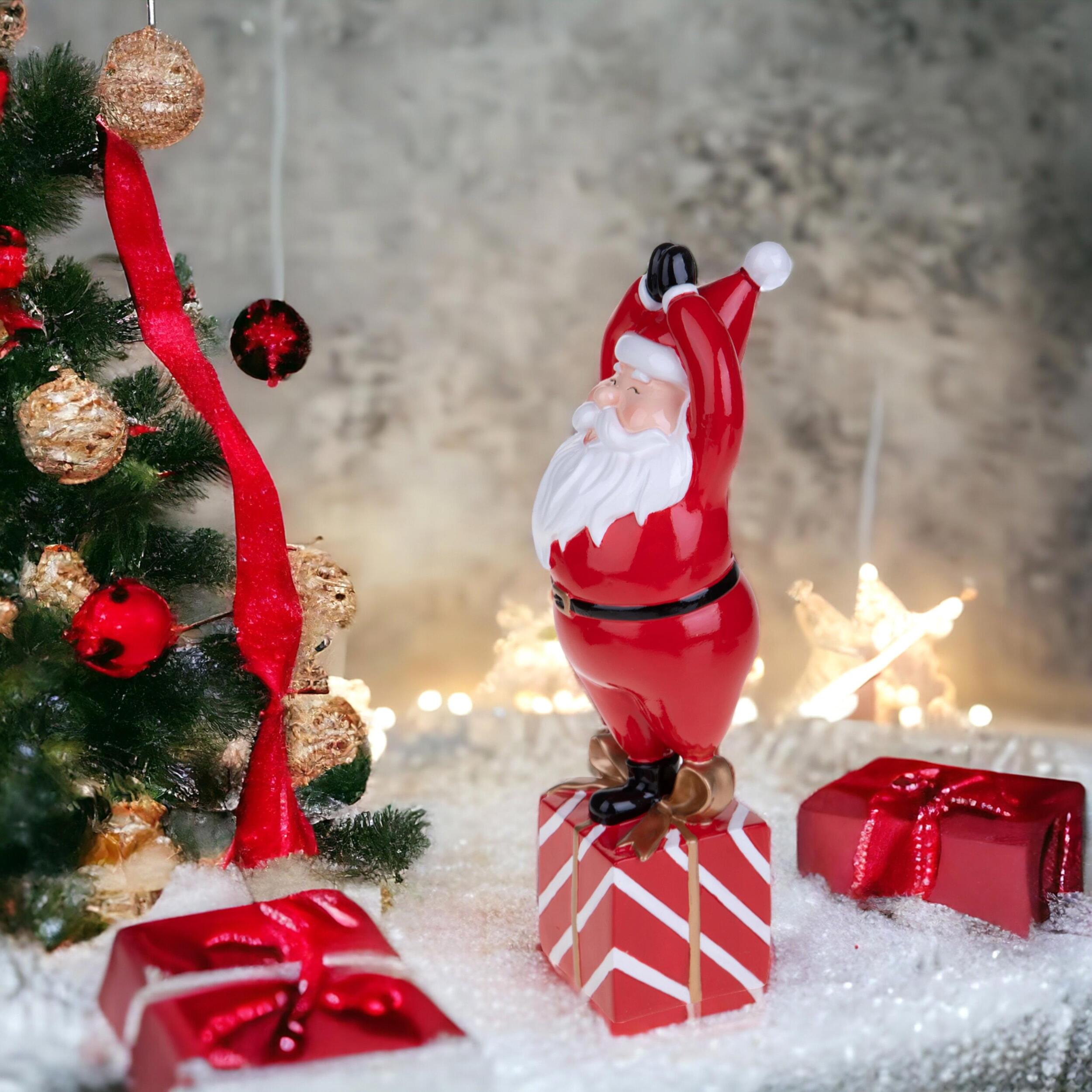 Babbo natale con mani giunte - Pezzi 1 - ROSSO - Bianchi Dino SpA