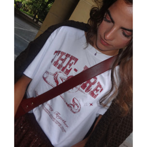 Camiseta de mujer manga corta con serigrafía