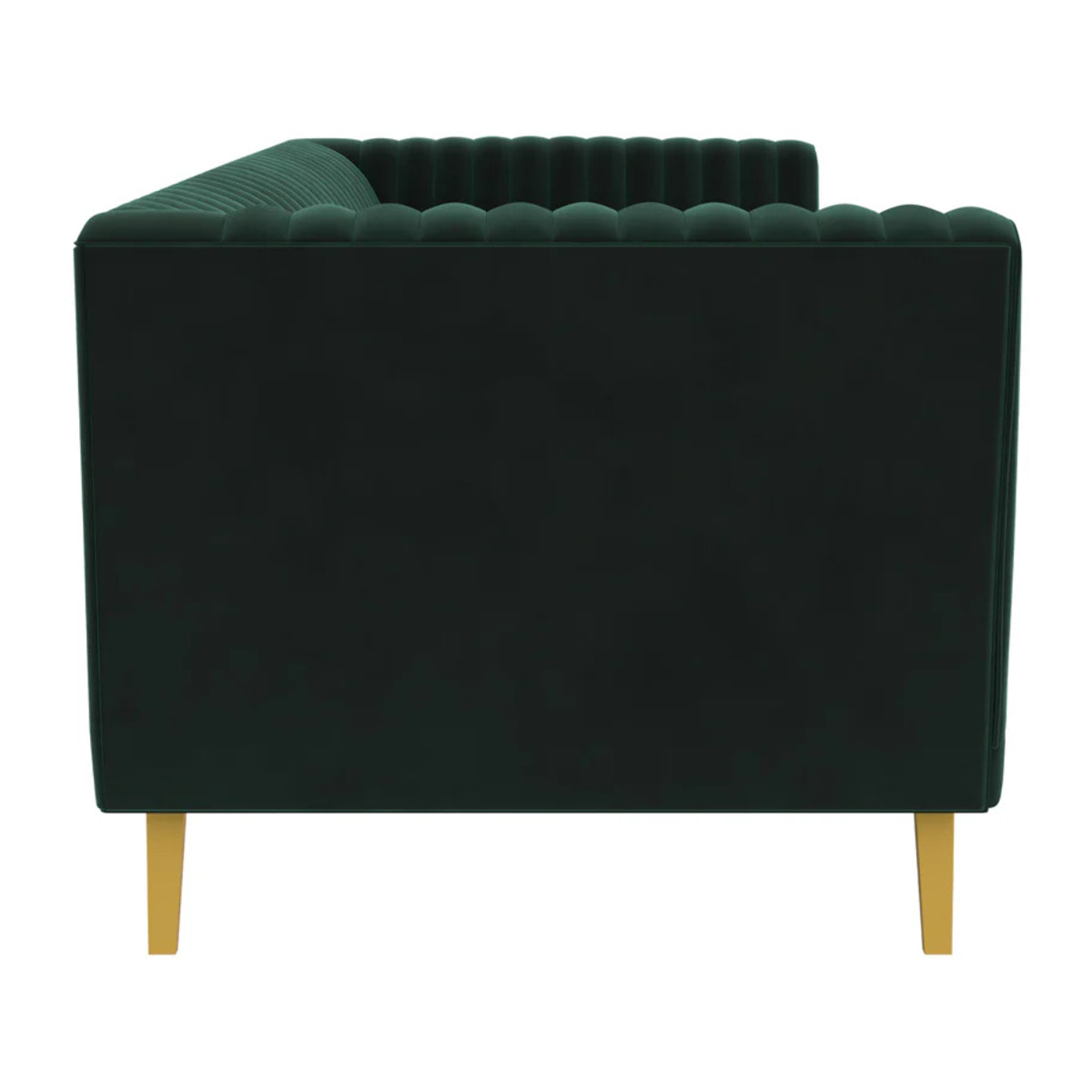Canapé 2 places en velours vert foncé - Gatsby