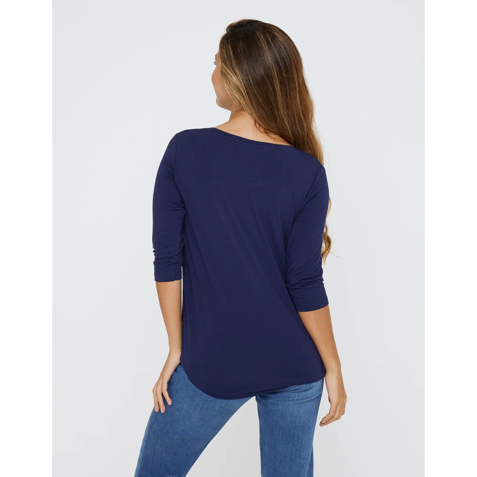 Camiseta Media Manga Azul Marino - Kloraleen