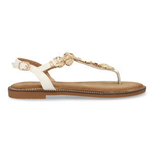 Sandalias planas para mujer comodas elegantes con detalles brillantes