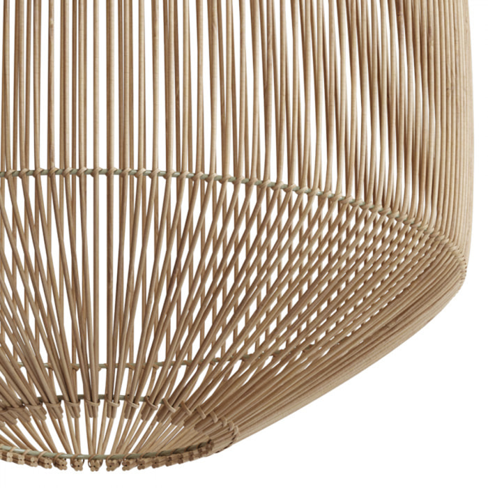 Abat-jour naturel pour suspension en rotin D40 cm - Hajar