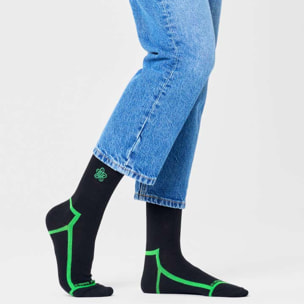 Calcetines 3/4 squiggly flower