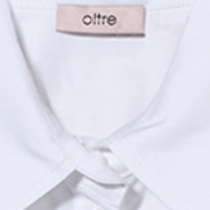 Oltre - Camicia basic in popeline - Bianco