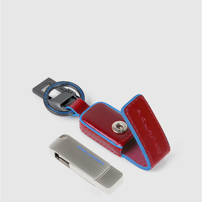 Piquadro Keychain with 256 GB USB flash drive