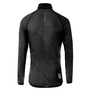 CHAQUETA IMPERMEABLE CICLISMO PARA HOMBRE BLUEBALL EN NEGRO