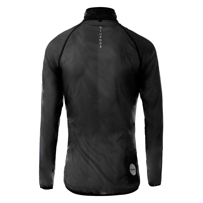 CHAQUETA IMPERMEABLE CICLISMO PARA HOMBRE BLUEBALL EN NEGRO
