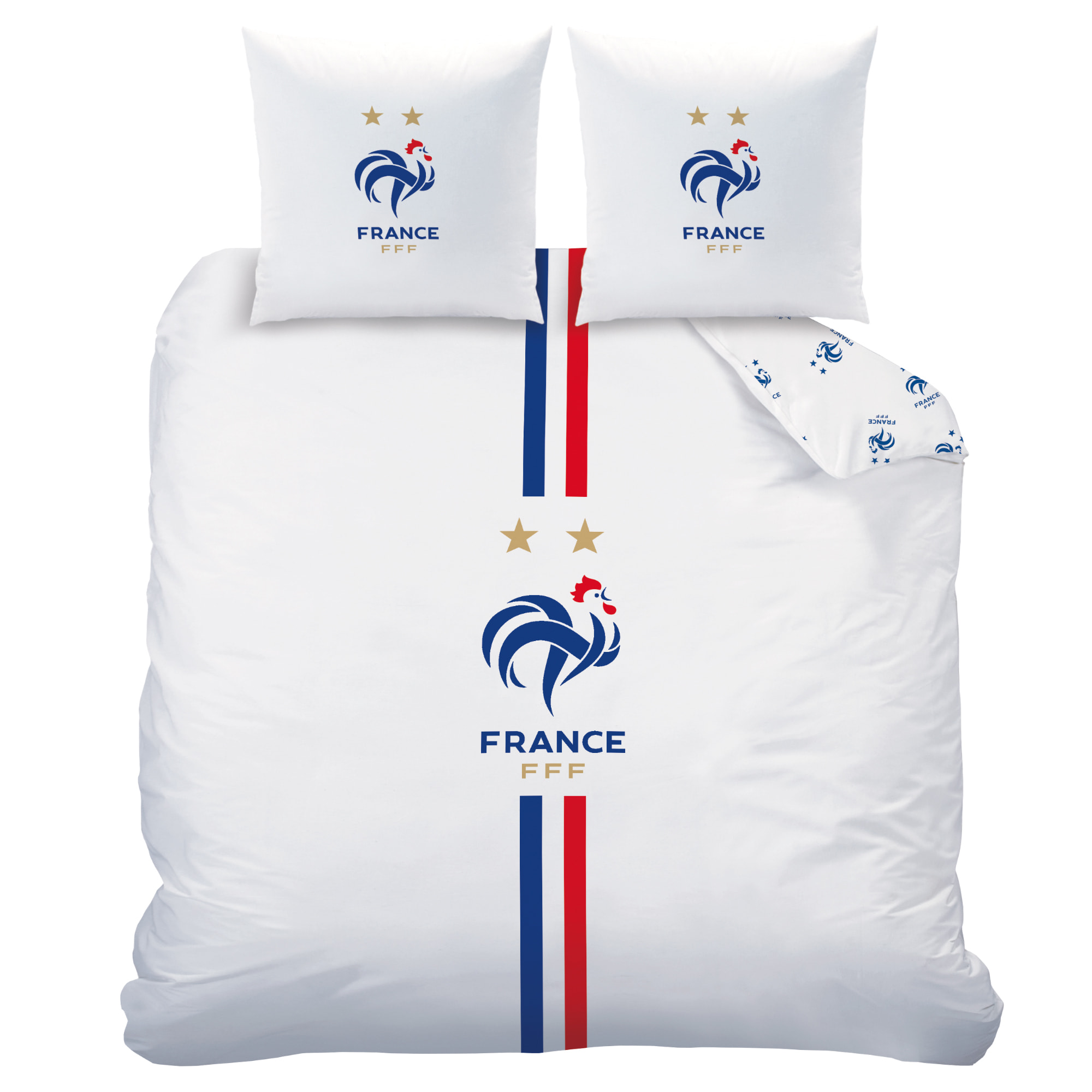 Parure de lit imprimée 100% coton, FFF CLASSIC