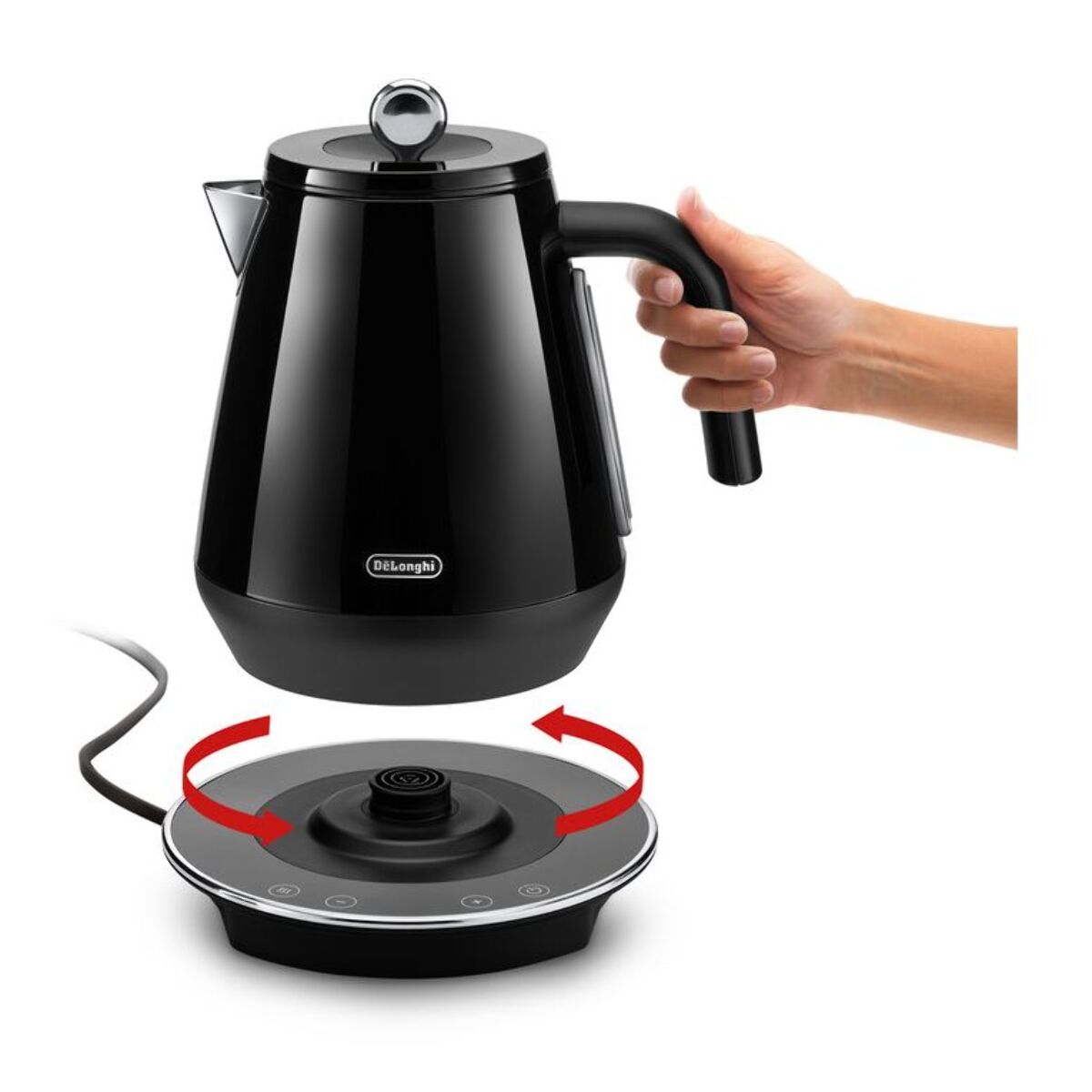 Bouilloire à température réglable DELONGHI Eclettica KBY2011.BK