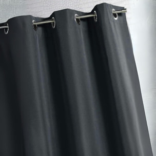 Rideau d'extérieur en tissu déperlant - Gris anthracite