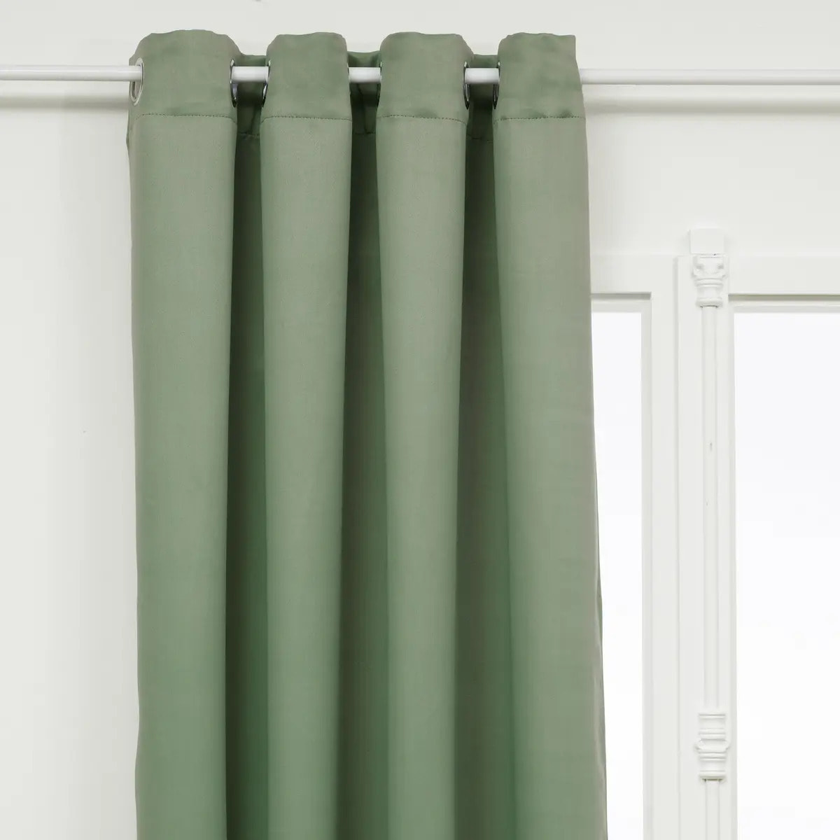 Rideau occultant "Odelie" vert céladon 135x240cm