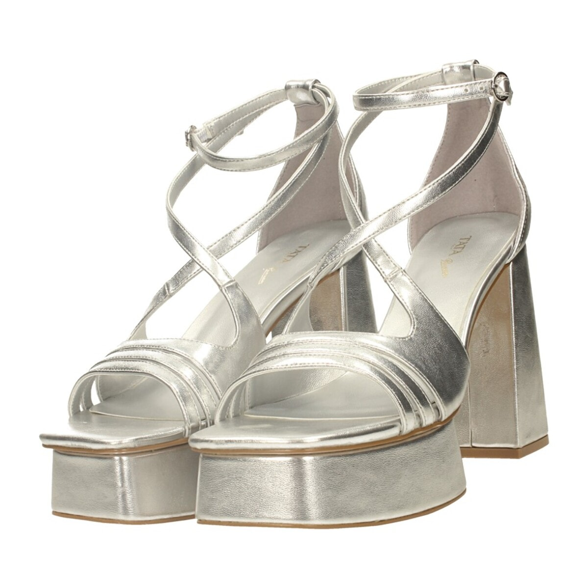 Sandali Donna Tata Italia Argentato