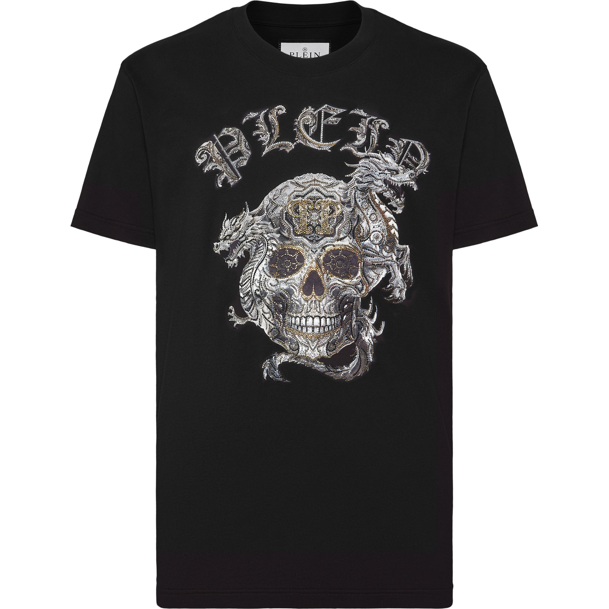 PHILIPP PLEIN T-Shirt Round Neck SKULL