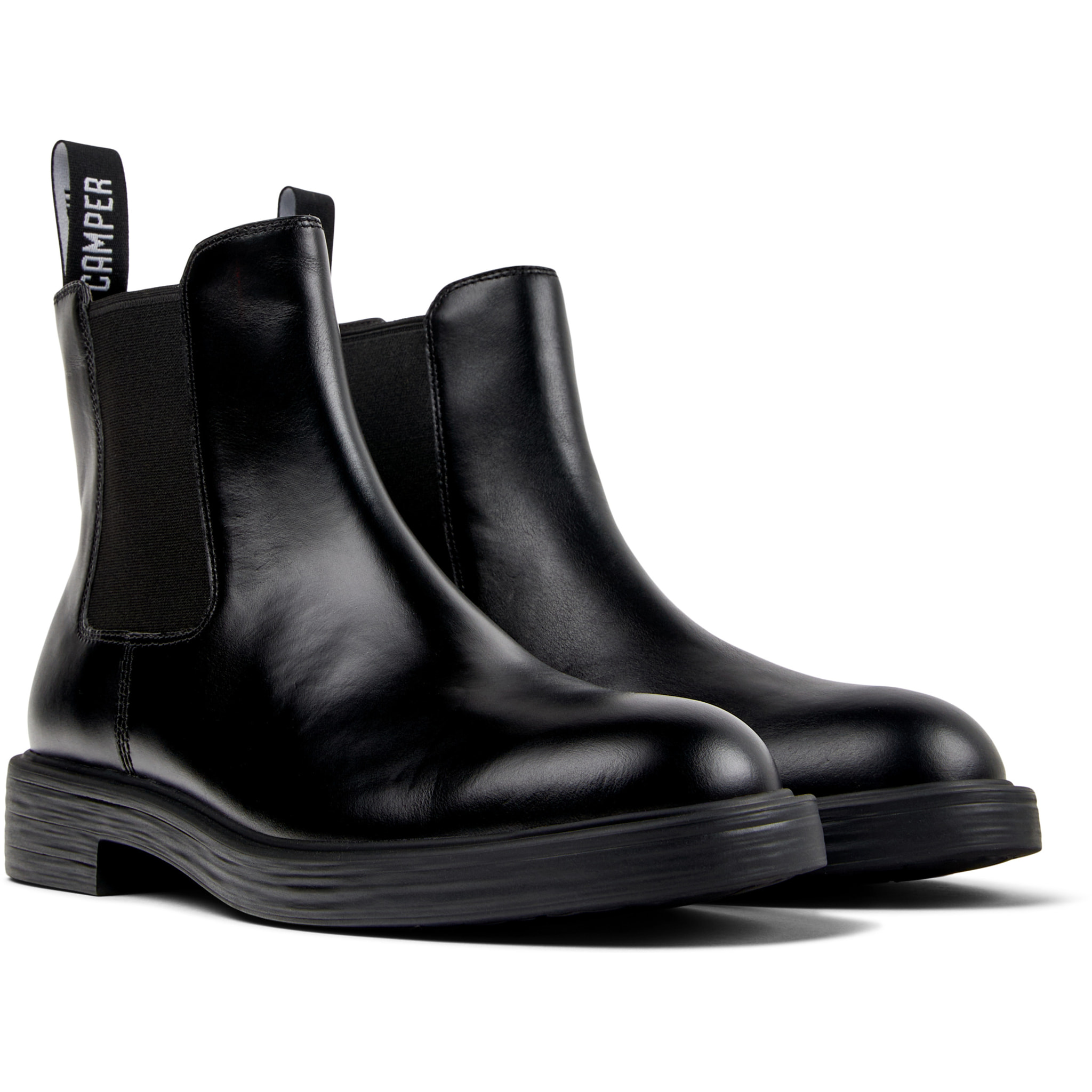 Botines - CAMPER Dean - Negro - Cuero liso