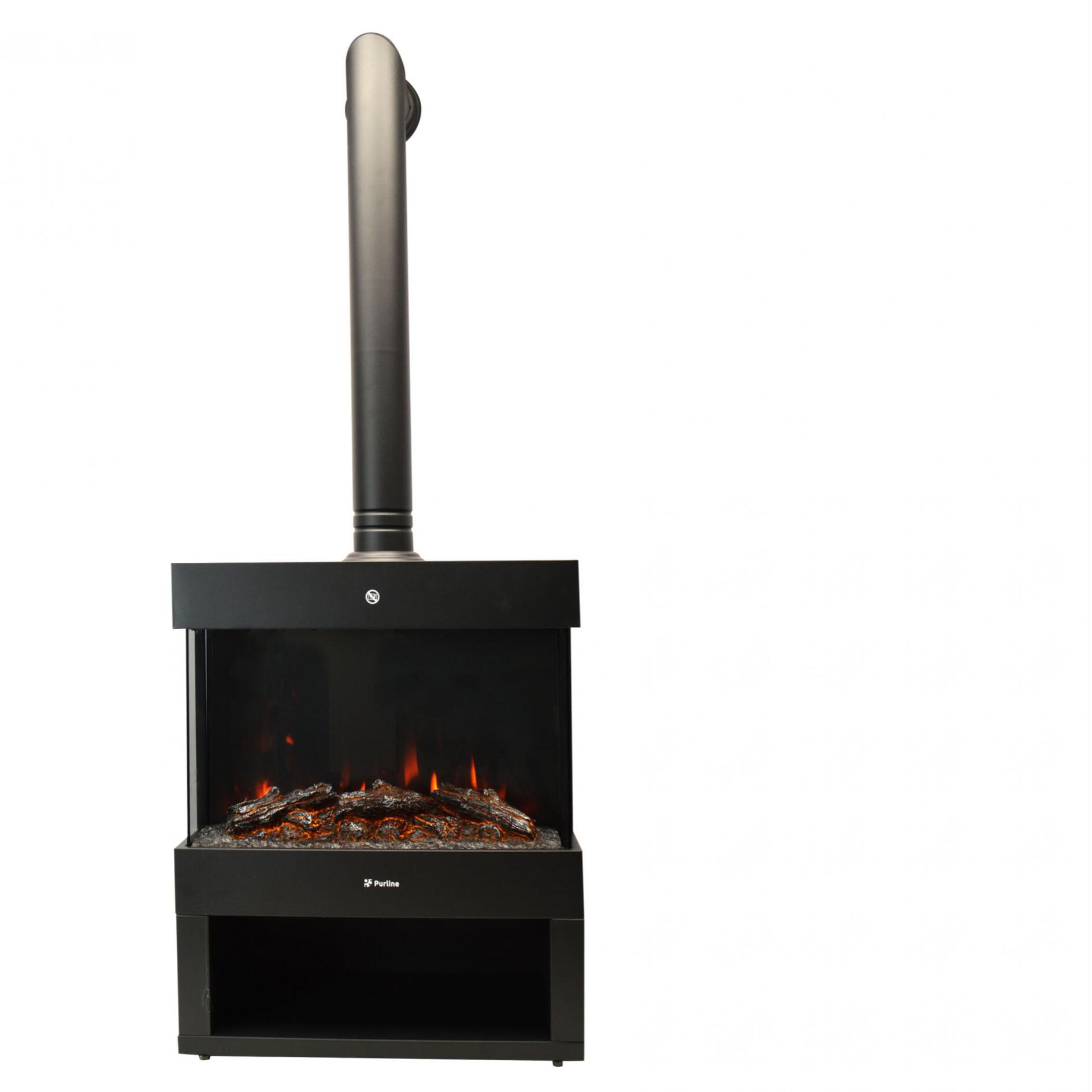 Estufa eléctrica para interior con tubo decorativo CHE-740 PURLINE