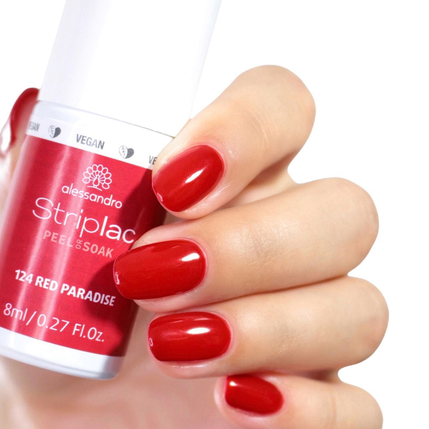 Striplac Peel or Soak - Vernis Semi-permanent - 124 Red Paradise 8 ml