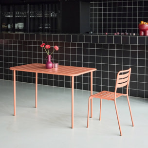 Table de jardin métal 4 places AMÉLIA