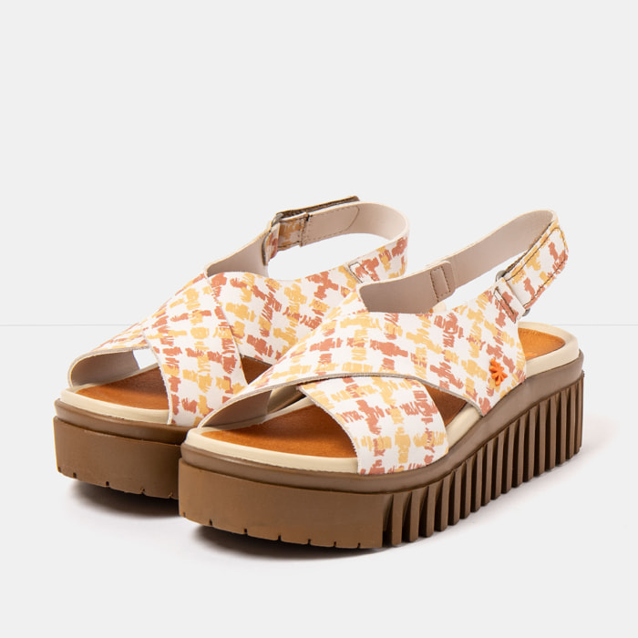 Sandalia de cuña 1574 FANTASY VICHY/BRIGHTON color Vichy