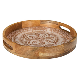 Plateau Rond Manguier Dune Terracotta D35