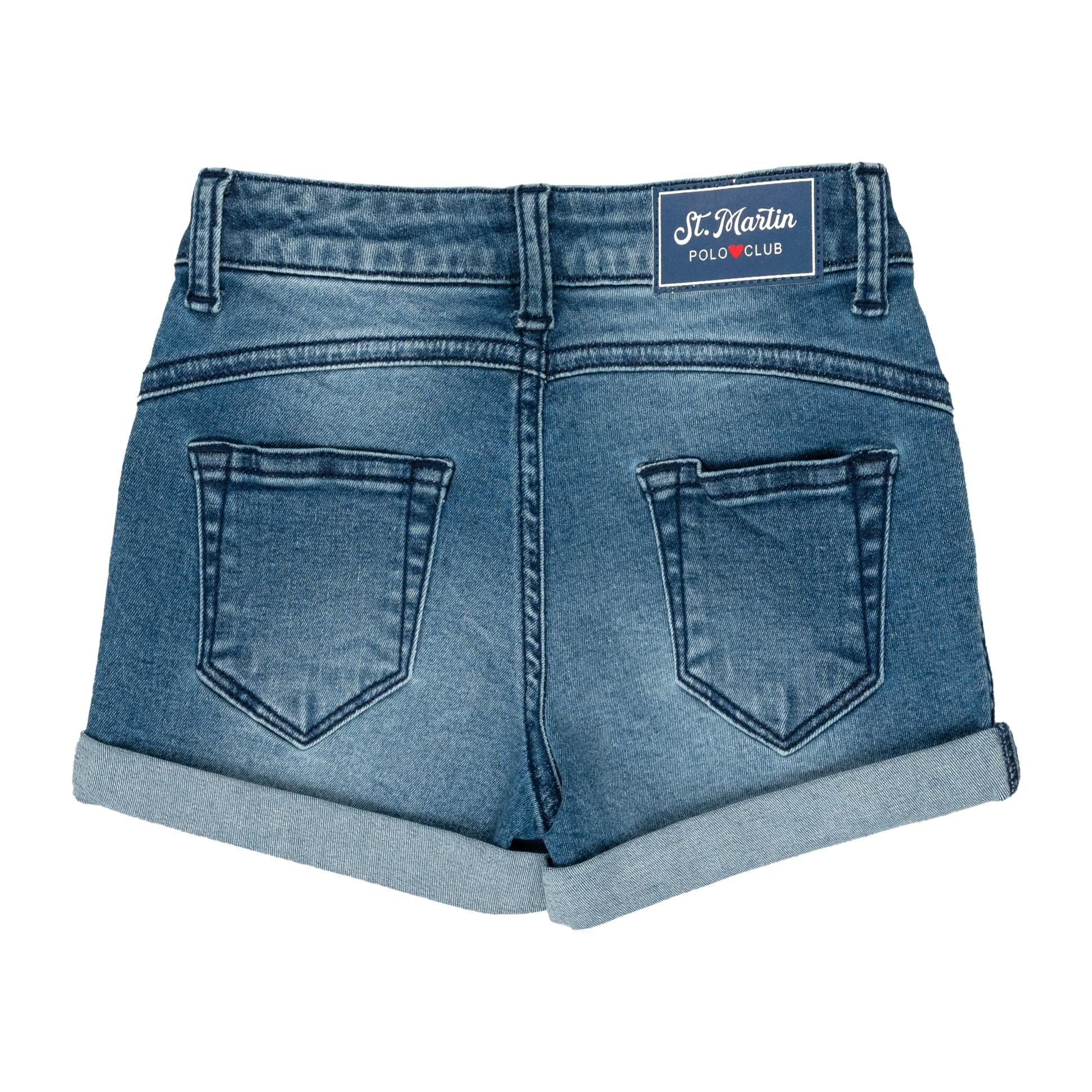 Shorts denim stretch Polo Club St Martin Blu