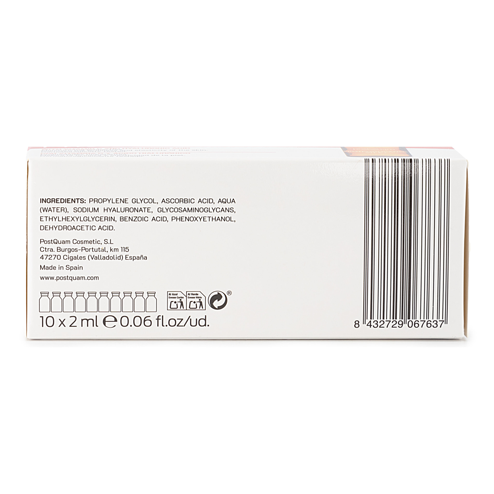 Traitement Hydratant Raffermissant Protéoglycanes Vitamine C - 10x2 ml