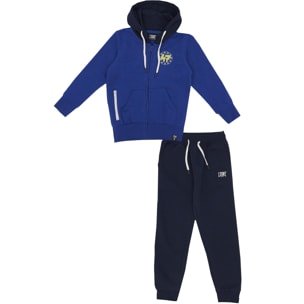 Tuta da bambino con cappuccio e full zip Basic